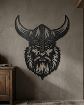 Viking Warrior Metal Wall Art