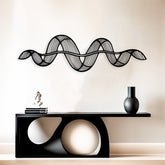 Abstract Metal Wall Decor - Large Vertical Wall Art