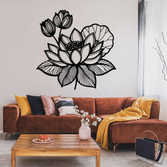 3D Lotus Flower Wall Art - Lotus Flower Decor