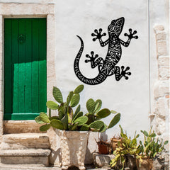 Gecko Metal Wall Decor - Lizzard Wall Art