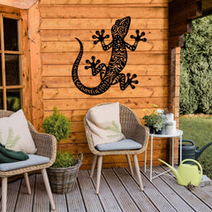 Gecko Metal Wall Decor - Lizzard Wall Art