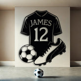 Custom Football Player Sign - Personalized Gifts for Soccer Players
