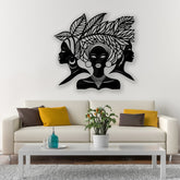 African Women Wall Decor - Large African Decor