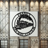 Custom Railrod Sign - Train Custom Metal Sign