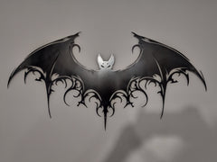Giant Bat Metal Wall Art - Gothic Halloween Home Decor