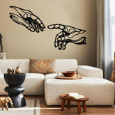 The Creation of Adam - Abstract Metal Wall Art