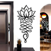 Modern Lotus Metal Wall Art - Mandala Wall Decor