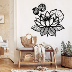 3D Lotus Flower Wall Art - Lotus Flower Decor