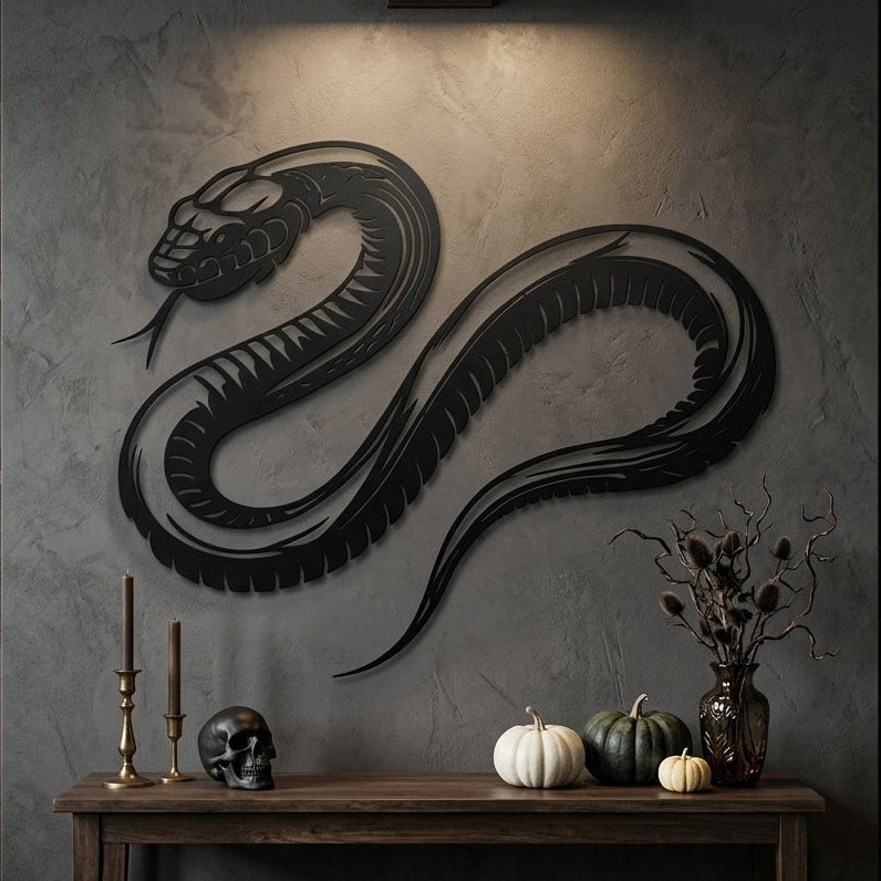Giant Snake Metal Wall Art