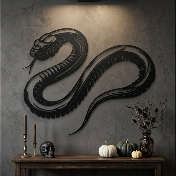 Giant Snake Metal Wall Art