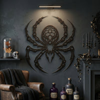 Giant Spider Metal Wall Decor