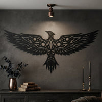 tribal phoenix wall art