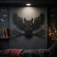 Majestic Owl Metal Wall Art