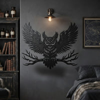 Majestic Owl Metal Wall Art