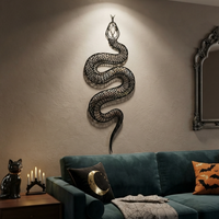 Large Snake Metal Wall Art
