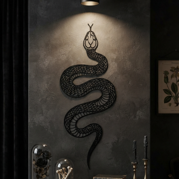 Large Snake Metal Wall Art