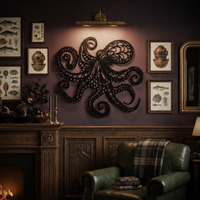 Metal Octopus Wall Art