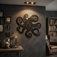 Metal Octopus Wall Art