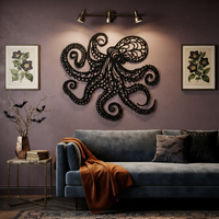 Metal Octopus Wall Art