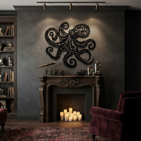 Metal Octopus Wall Art
