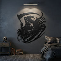 Grim Reaper Metal Wall Art