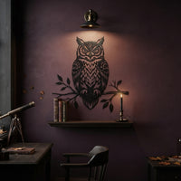 dark gothic owl wall art