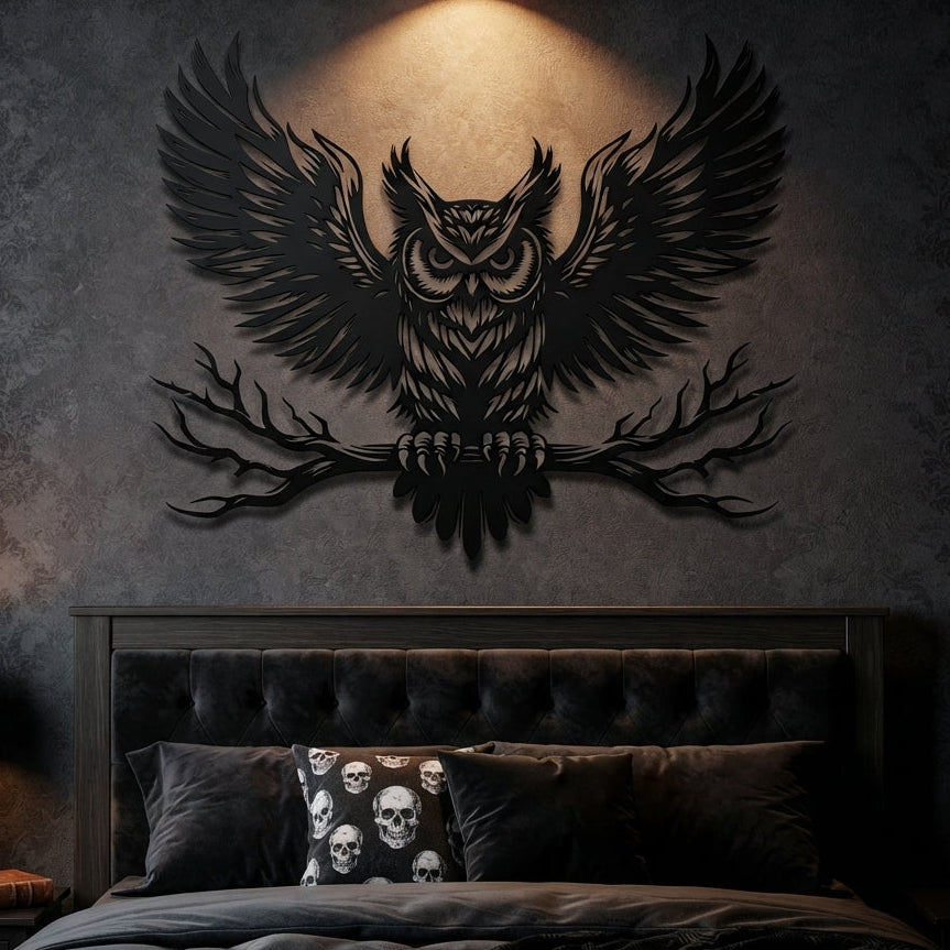 Majestic Owl Metal Wall Art