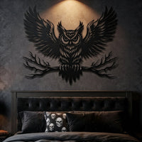 Majestic Owl Metal Wall Art