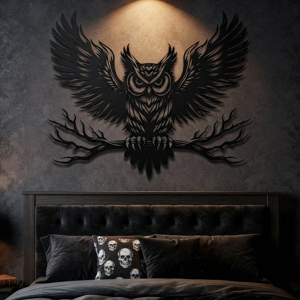 Majestic Owl Metal Wall Art