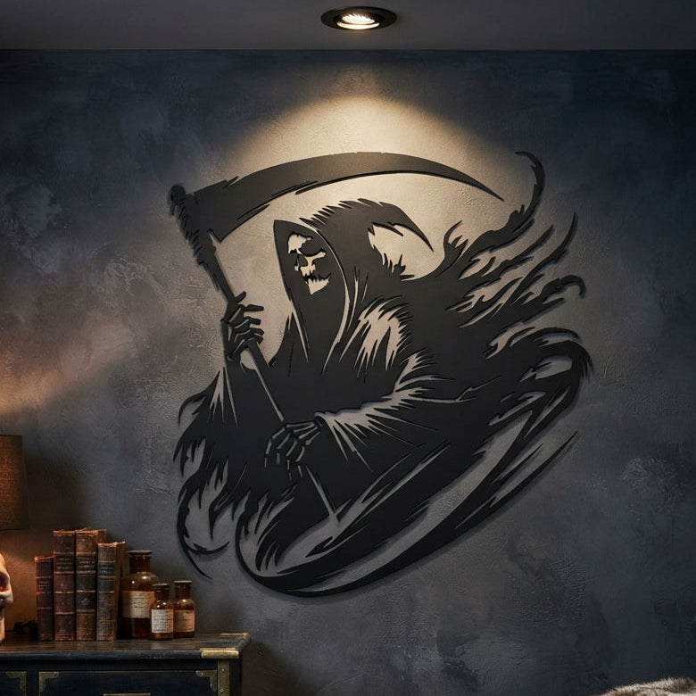 Grim Reaper Metal Wall Art