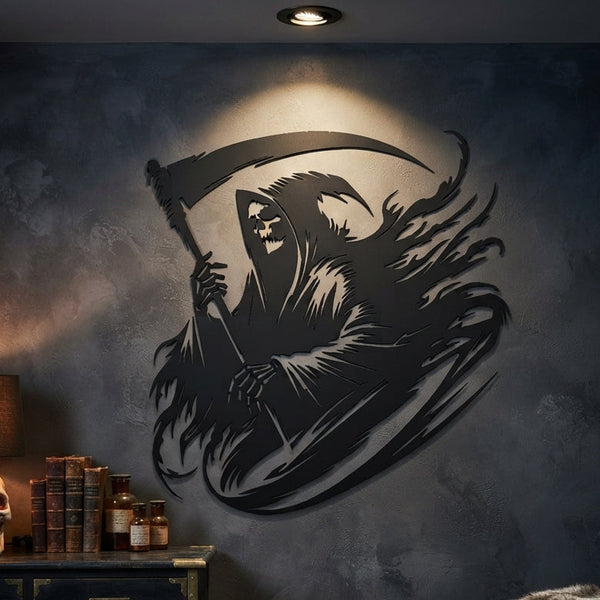 Grim Reaper Metal Wall Art