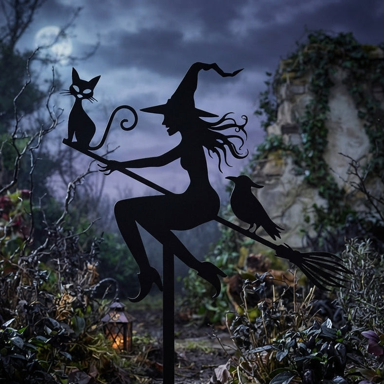 Halloween Witch Yard Art
