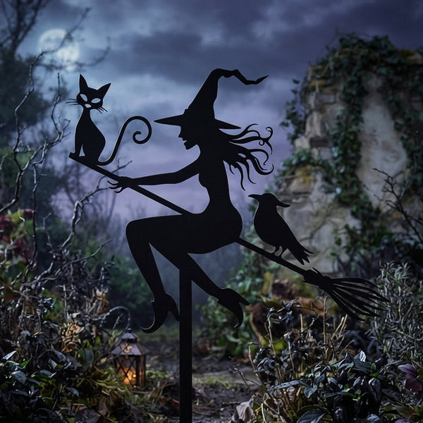 Halloween Witch Yard Art
