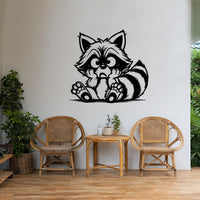 Silly Raccoon Wall Art