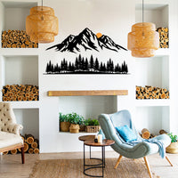 Forest and Mountains Metal Wall Art