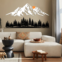 Forest and Mountains Metal Wall Art