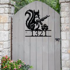 Squirrel Custom Metal Sign
