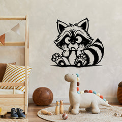 Silly Raccoon Wall Art
