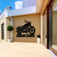Custom Motorcycle Metal Wall Art