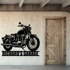 Custom Motorcycle Metal Wall Art