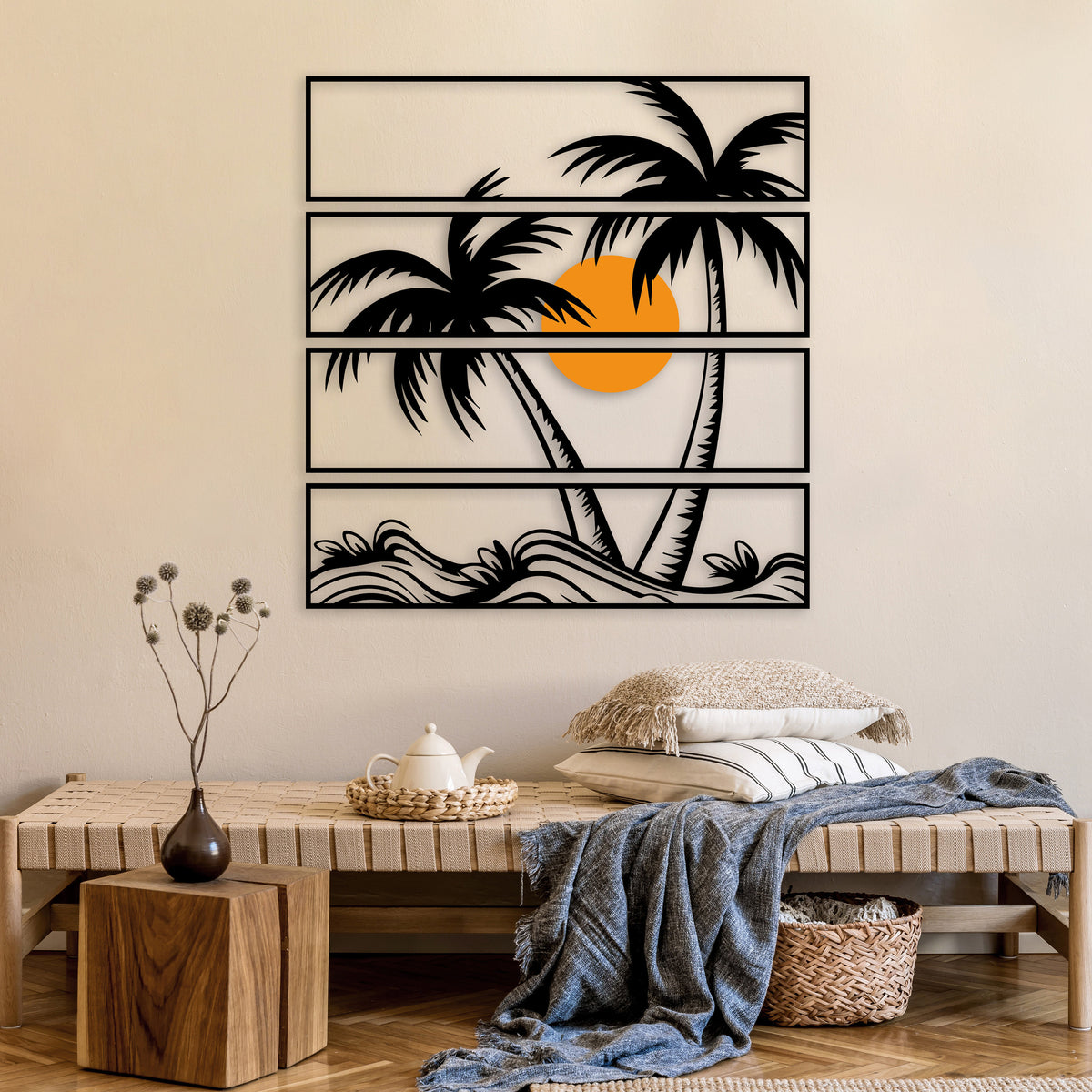 Metal Palm Tree Wall Art