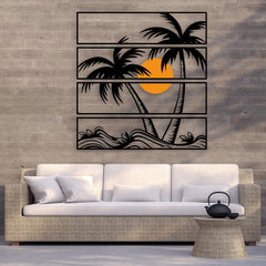 Metal Palm Tree Wall Art