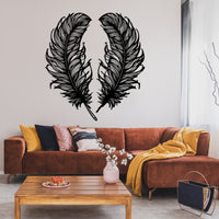 The Devil's Feathers Metal Wall Decor