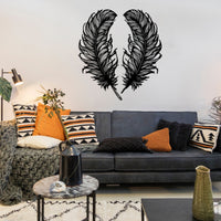 The Devil's Feathers Metal Wall Decor