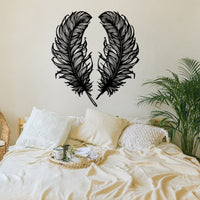 The Devil's Feathers Metal Wall Decor