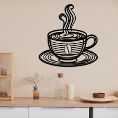 Coffee Cup Metal Sign