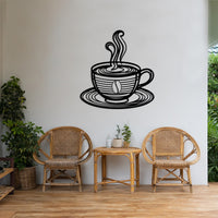 Coffee Cup Metal Sign