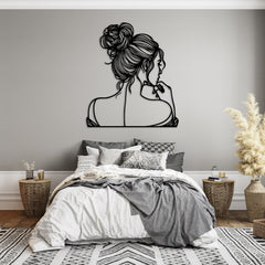 Elegant Woman Metal Wall Decor