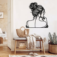 Elegant Woman Metal Wall Decor
