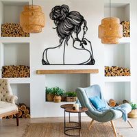Elegant Woman Metal Wall Decor